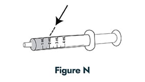 How to administer Quillivant XR methylphenidate - Step 9: Figure N - Measuring dose