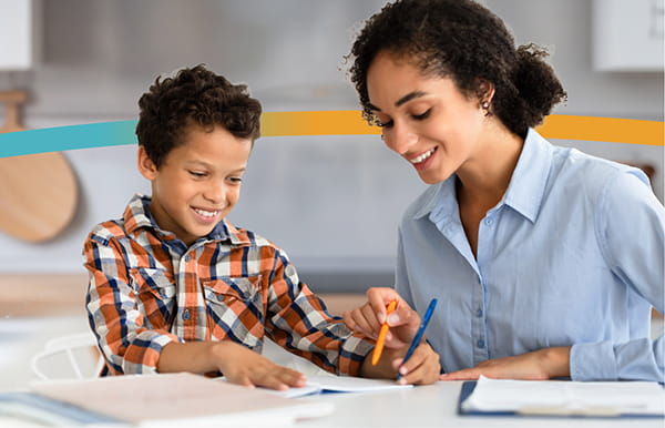 Answers to common questions about ONYDA XR - mother and son with homework