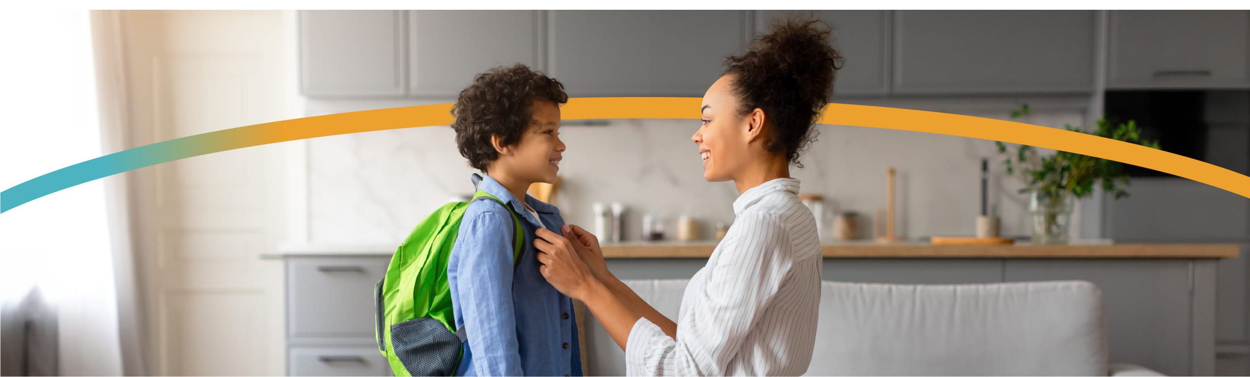 Safety profile of ONYDA XR - mother and son with backpack